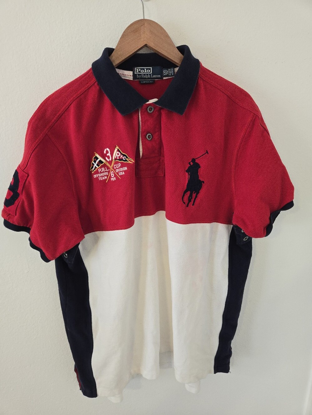 Polo Ralph Lauren USA Polo Rugby P.R.L. OFFSHORE TEAM Mens XXL USA United States